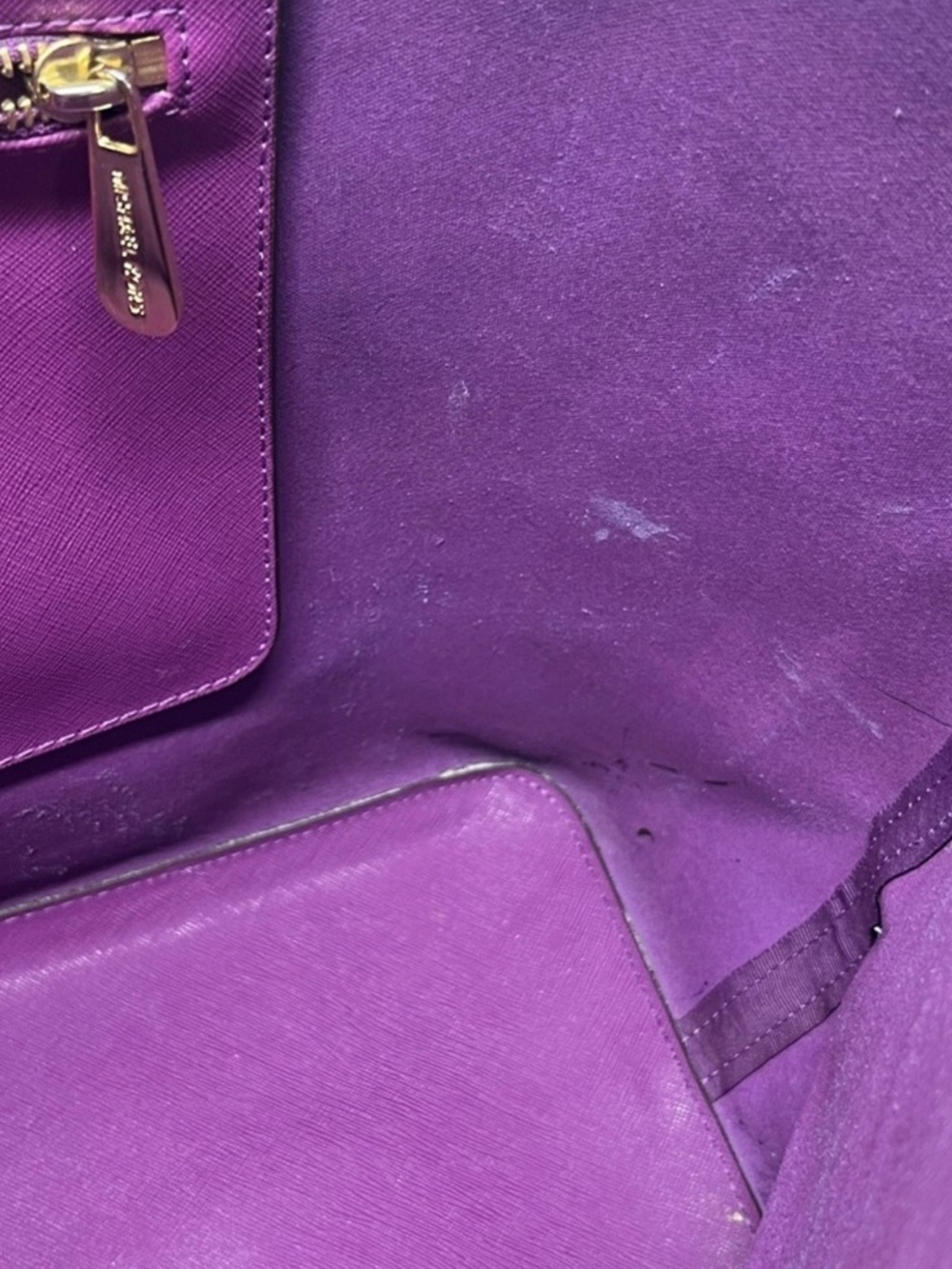Michael Kors Fuchsia Jet Set Tote! Gently Used!! - Picture 7 of 13